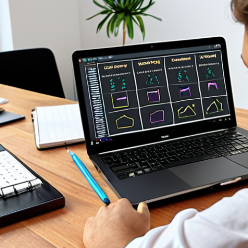 Home 14 Career Planning in Hybrid Work**
*Prompt:* A person sitting at a modern desk in a home office, thoughtfully writing in a planner. Laptop open in the background with career goals visible on the screen. Focus on determination and a sense of taking control of their future.
**