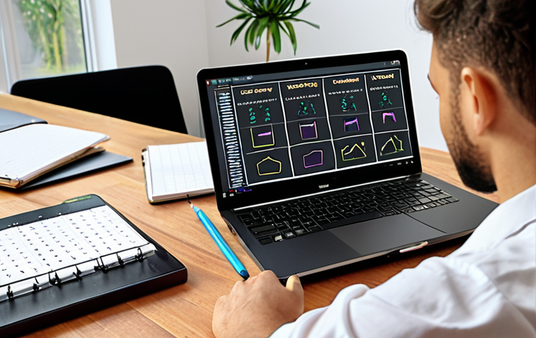 Career Planning in Hybrid Work**
*Prompt:* A person sitting at a modern desk in a home office, thoughtfully writing in a planner. Laptop open in the background with career goals visible on the screen. Focus on determination and a sense of taking control of their future.
**